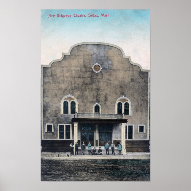 Außenansicht des neuen Ridgeway Theaters Poster (Vorne)