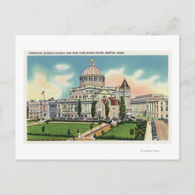 Außenansicht des neuen Verlagshauses Postkarte (Vorderseite)