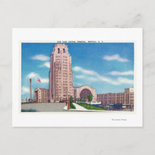Außenansicht des NY Central Terminal Bldg Postkarte