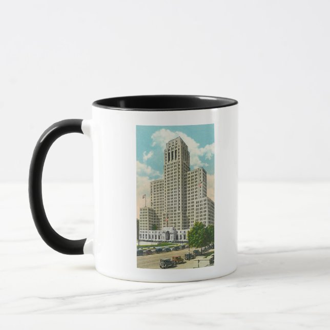 Außenansicht des NY Staat Office Bldg Tasse (Links)