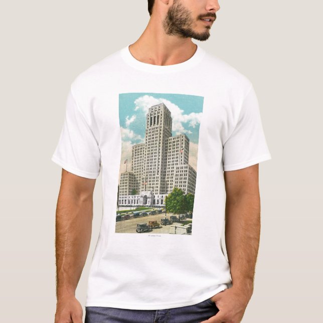 Außenansicht des NY Staats-Büros Gbd T-Shirt (Vorderseite)