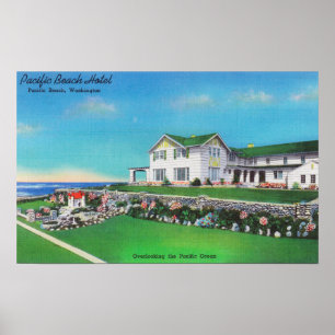 Außenansicht des Pacific Beach Hotels Poster