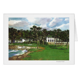 Außenansicht des Pebble- Beachhäuschens u.