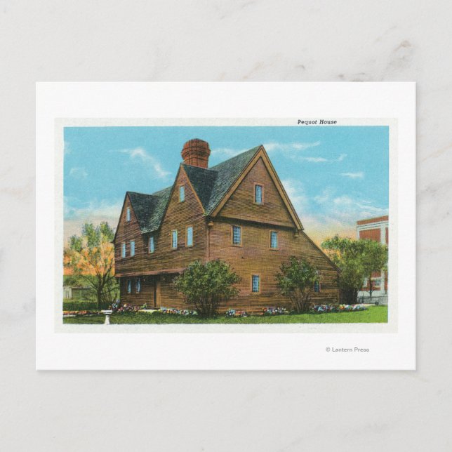 Außenansicht des Pequot House Postkarte (Vorderseite)