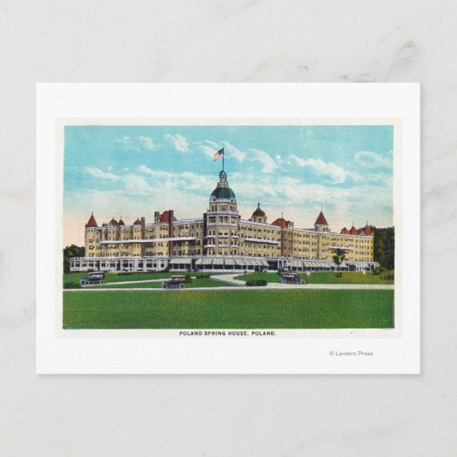 Außenansicht des Polnischen Frühjahrshauses 2 Postkarte (Vorderseite)