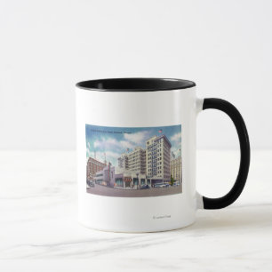 Außenansicht des Portland Central Bus Tasse