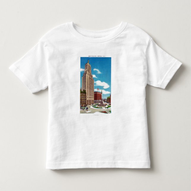 Außenansicht des Rand-Gebäude Kleinkind T-shirt (Vorderseite)