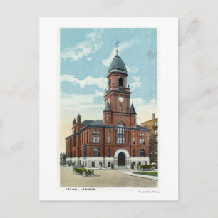 Außenansicht des Rathauses Postkarte