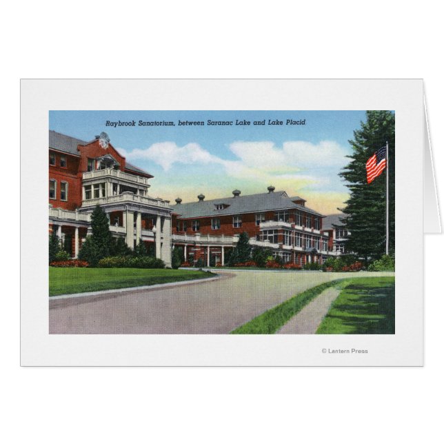 Außenansicht des Sanatoriums von Raybrook (Vorderseite (Horizontal))