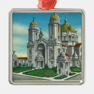 Außenansicht des Schreins unserer Dame von Silbernes Ornament