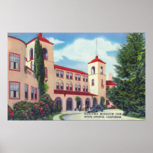Außenansicht des Sonoma Mission Inn Poster