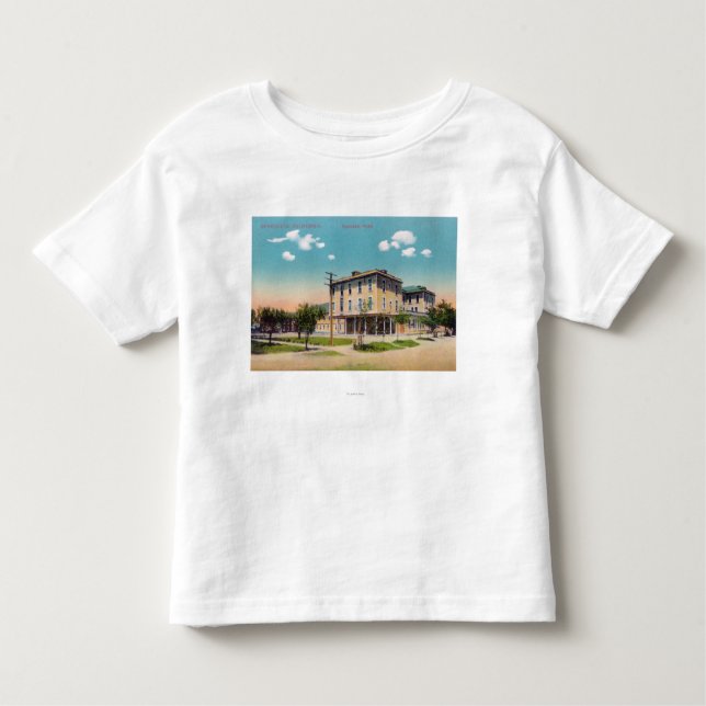 Außenansicht des Spreckels Hotels Kleinkind T-shirt (Vorderseite)