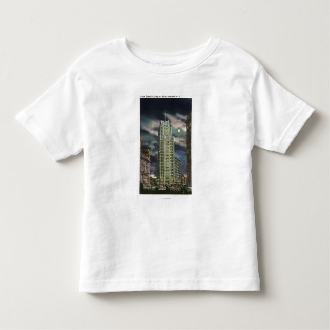 Außenansicht des Staats-Turm-Gebäude nachts Kleinkind T-shirt (Vorderseite)