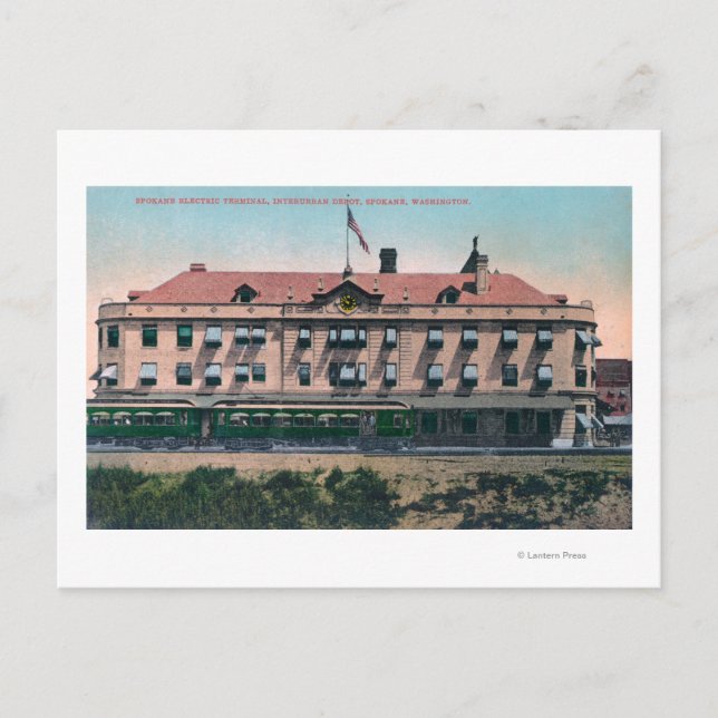 Außenansicht des Terminals und des Depots Postkarte (Vorderseite)