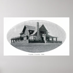 Außenansicht des Topeka-Countryklubs Poster