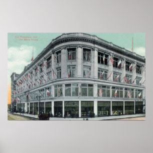 Außenansicht des Weißen Hauses Poster