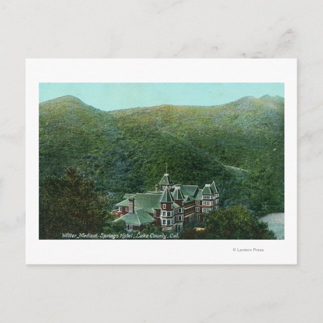 Außenansicht des Witter Springs Hotel Postkarte (Vorderseite)