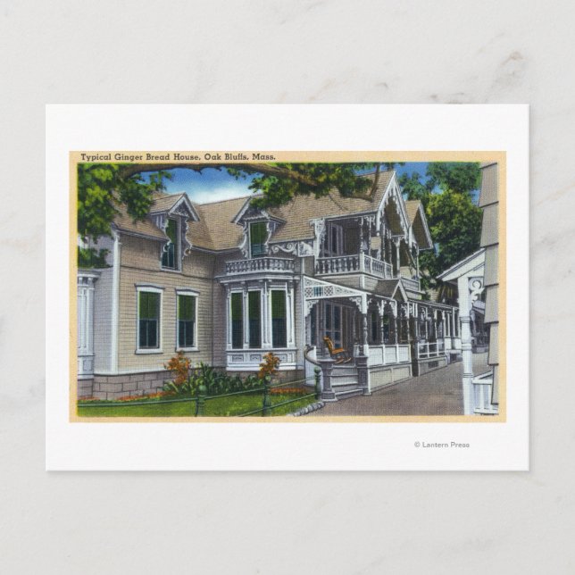 Außenansicht eines typischen Ingwer-Brotes Postkarte (Vorderseite)