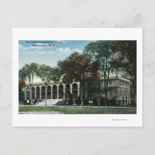 Außenansicht Gewerkschaft Uni Gymnasium Postkarte