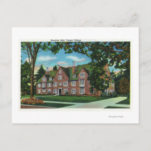 Außenansicht Kendrick Hall, Vassar-Uni Postkarte