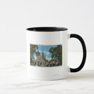 Außenansicht St Mary von Kirche und von Pfarrhaus Tasse