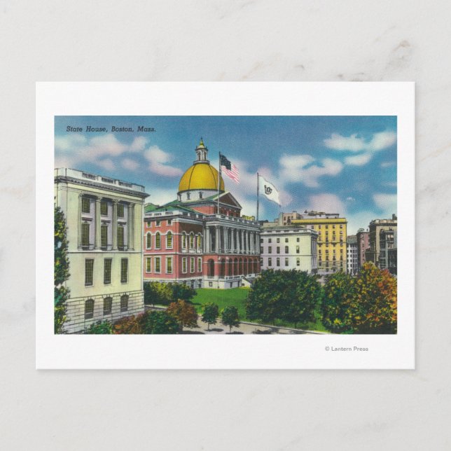 Außenansicht Staat House Postkarte (Vorderseite)
