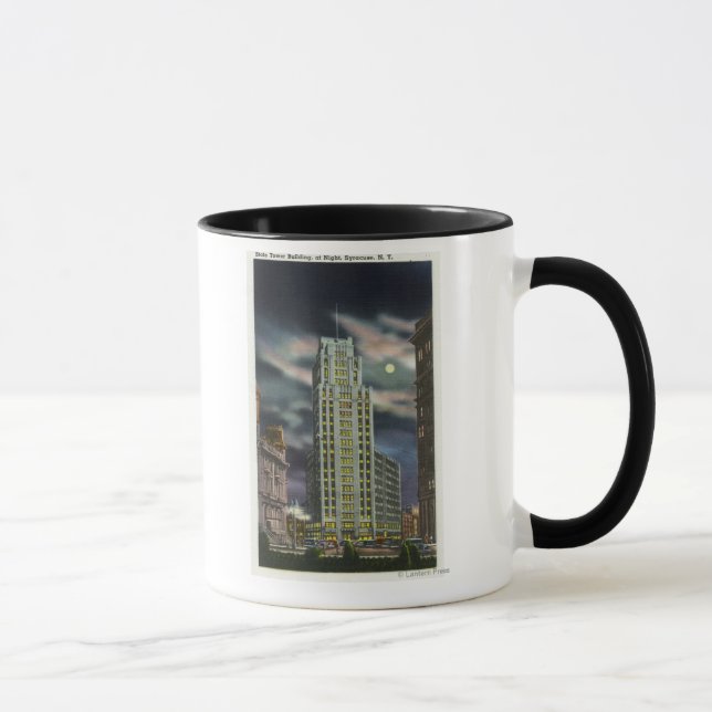 Außenansicht Staat Tower Gebäude bei Nacht Tasse (Rechts)