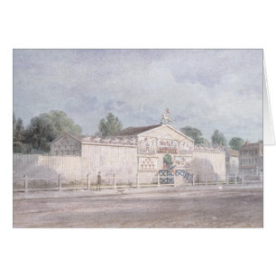 Außenansicht von Astleys Amphitheatre, 1777