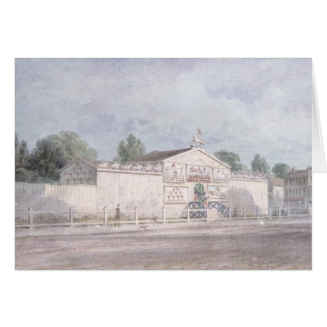 Außenansicht von Astleys Amphitheatre, 1777 (Vorderseite (Horizontal))