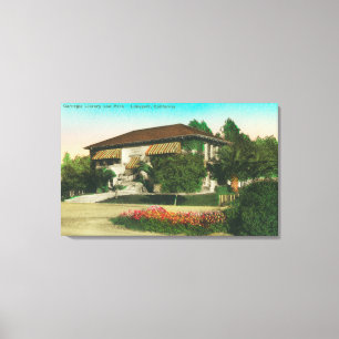 Außenansicht von Carnegie LibraryLakeport, CA Leinwanddruck