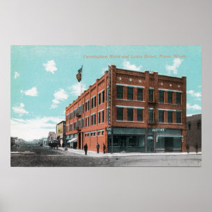 Außenansicht von Cunningham Hotel auf Lewis-St. Poster