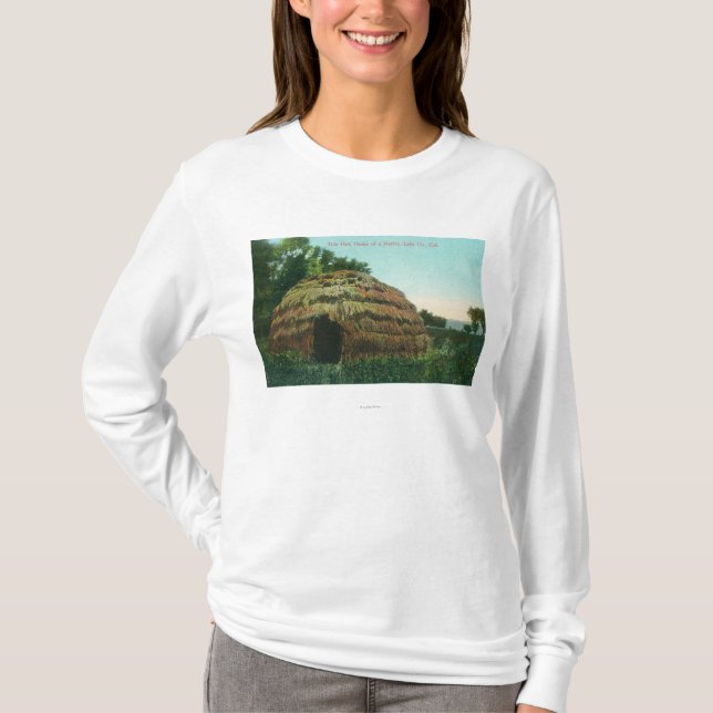 Außenansicht von einem Tule HutLake Landkreis, CA T-Shirt (Vorderseite)