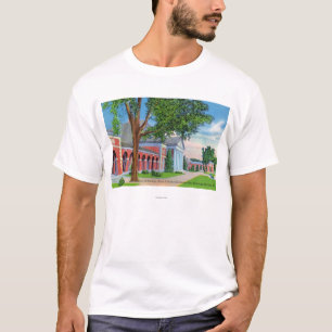 Außenansicht von Hall der Frühlinge und des Bode T-Shirt