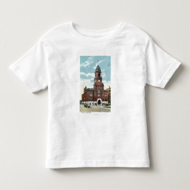 Außenansicht von Rathaus Kleinkind T-shirt (Vorderseite)