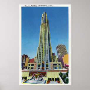 Außenansicht von RCA Gbd, Rockefeller-Mitte Poster