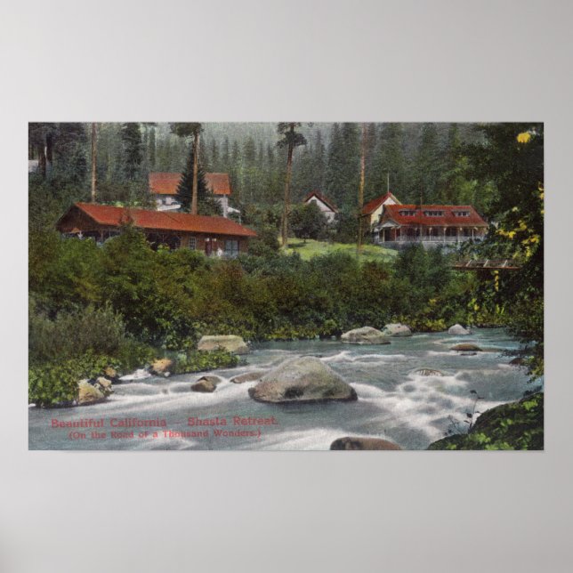 Außenansicht von Shasta RetreatMt. Shasta, CA Poster (Vorne)