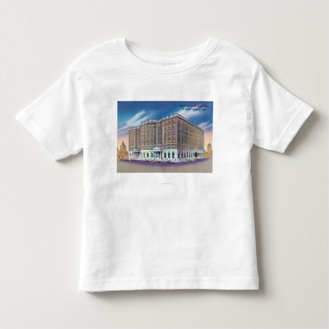 Außenansicht von Sheraton Hotel in Copley Kleinkind T-shirt (Vorderseite)