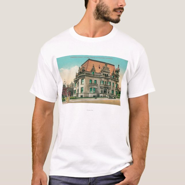 Außenansicht von Spreckels Villa, Van Ness T-Shirt (Vorderseite)