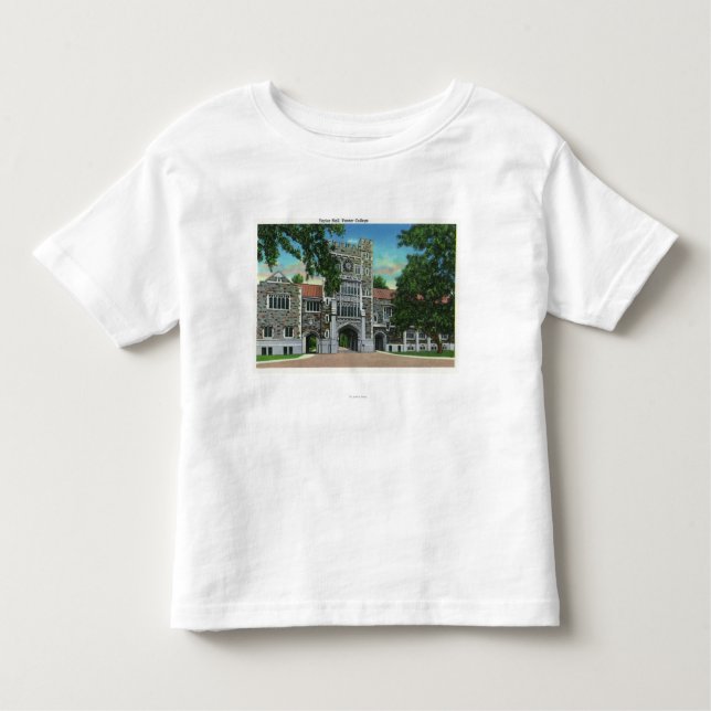 Außenansicht von Taylor Hall, Vassar Uni Kleinkind T-shirt (Vorderseite)