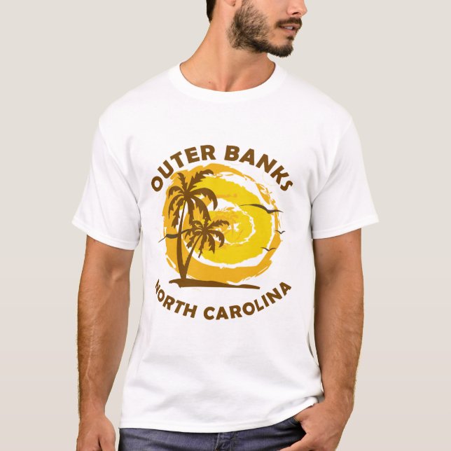 Außenbänke im Sommer - North Carolina T-Shirt (Vorderseite)