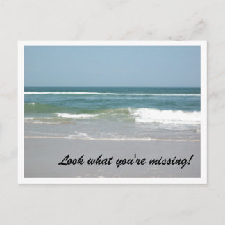 Außenbänke Post Card Ocean Scene Postkarte