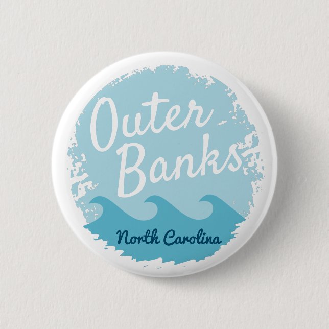 Außenbanken North Carolina Button (Vorderseite)