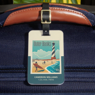 Außenbanken   North Carolina Gepäckanhänger