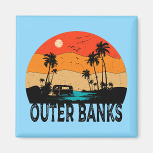 Außenbanken North Carolina Vintag Magnet