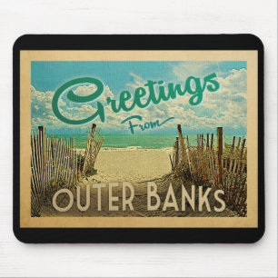 Außenbanks Beach Vintage Reise Mousepad