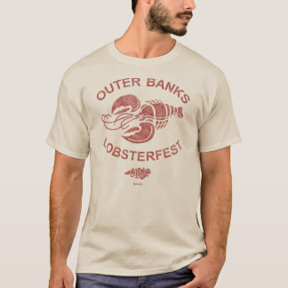 Außenbanks Lobsterfest OBX Dunkelrot Retro Vintag T-Shirt