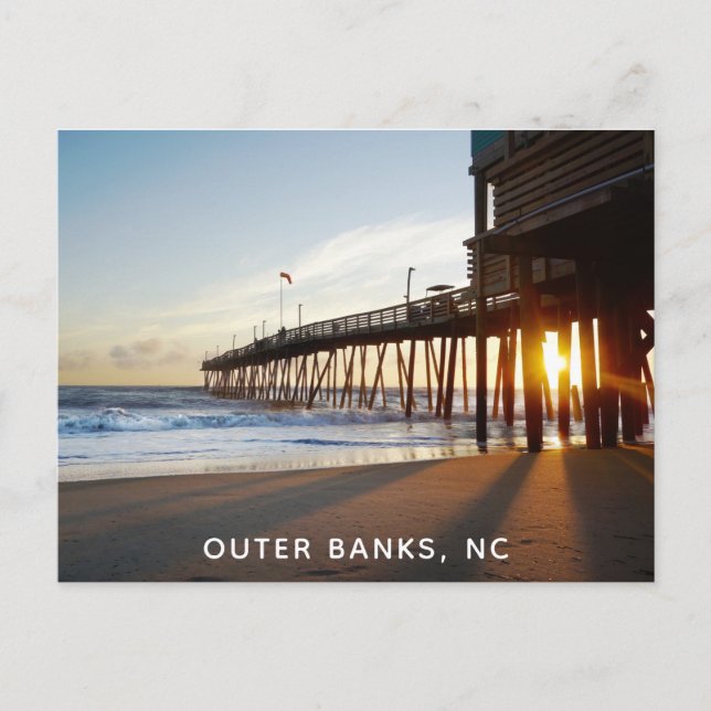 Außenbanks North Carolina OBX Avalon Angelpunkt Postkarte (Vorderseite)