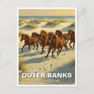Außenbanks North Carolina Reise Postkarte