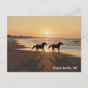 Außenbanks North Carolina Reise Postkarte