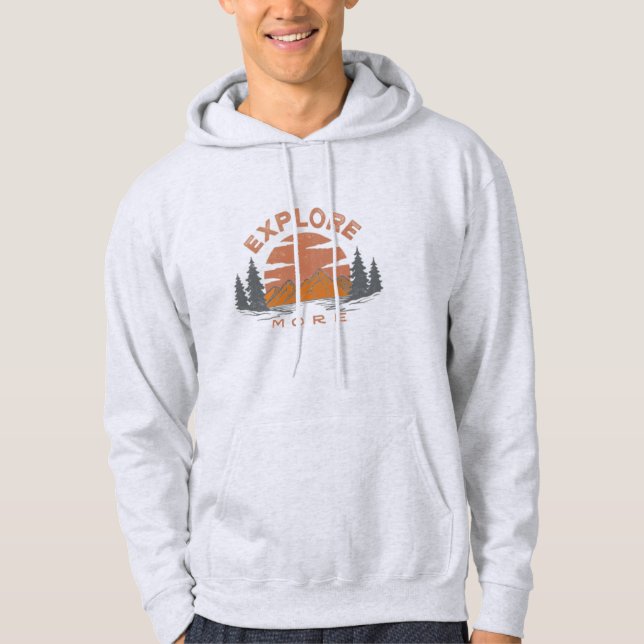 Außenbereich - Grafik erkunden Hoodie (Vorderseite)